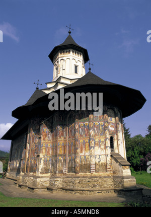 Moldovita monastery in Moldavia Bukovina Region Romania Stock Photo