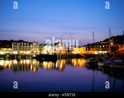 GB Cornwall Mevagissey Night Shot Stock Photo