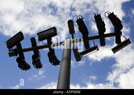 Congestion charge surveillance cameras Automatic number plate recognition cameras ANPR Stock Photo