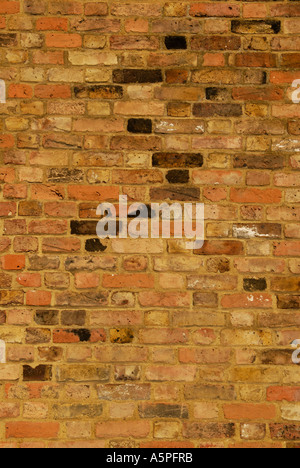 Yellow Red London brick wall Stock Photo