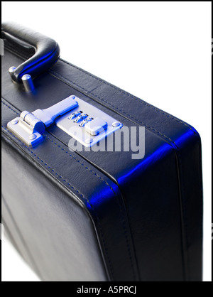 still life briefcase studio handle number code portfolio white bag lock ...