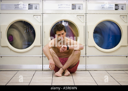 Underwear in Washing Machine Stock Photo - Image of huckaback