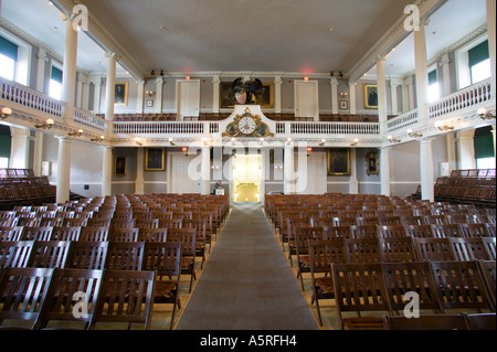 Interior of Faneuil Hall Birthplace of Liberty Boston Massachusetts Stock Photo