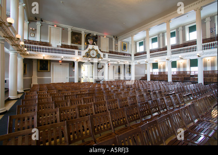 Interior of Faneuil Hall Birthplace of Liberty Boston Massachusetts Stock Photo