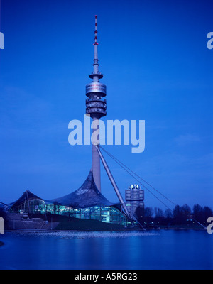 Olympic Tower withe Olympic Tent Roof and BMW Building Munich Germany ...