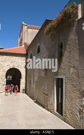Porec Istria Croatia basilica St Euphrasius Unesco world heritage site church entrance Stock Photo