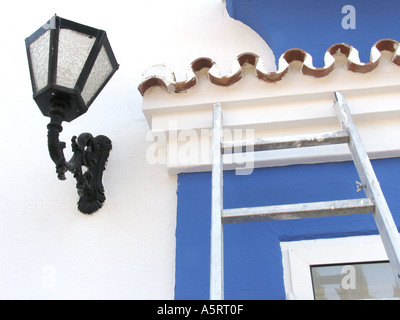 Detail of Mediterranean building Stock Photo