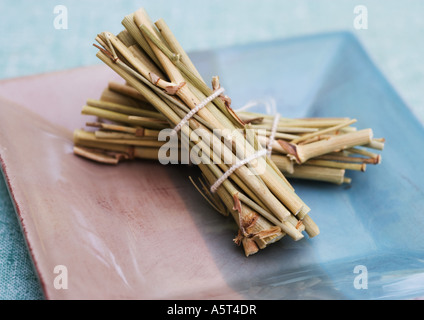 Bundles of dried wild fennel Stock Photo