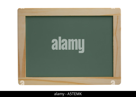 Chalkboard cut out on white background Stock Photo
