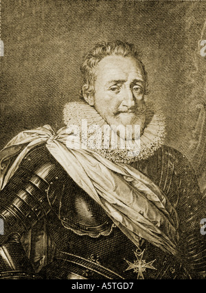 Henry IV of France, aka Good King Henry or Henry the Great, 1553 – 1610.  King of Navarre (as Henry III) from 1572, and King of France, 1589 - 1610. Stock Photo