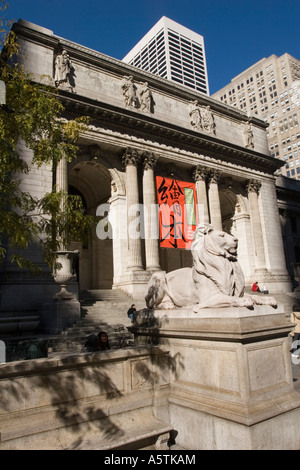 New York Public Library Manhattan New York City Stock Photo