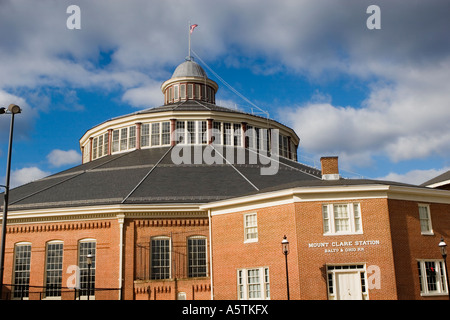 Roundhouse Mount Clare Station Baltimore and Ohio Railroad Museum in Baltimore Maryland Stock Photo