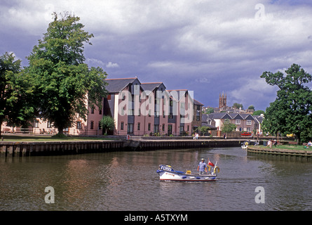 The market town of Totnes on the River Dart in South Devon. XPL 5016-468 Stock Photo