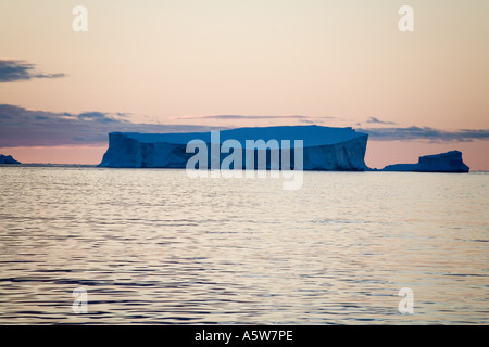 Large tabular iceberg in the Drake Passage in the Southern Ocean between Antarctica and South America Stock Photo