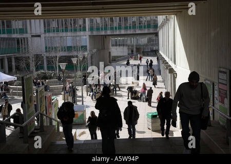 Students on campus University of Essex, Colchester, England Stock Photo