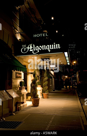 The Algonquin Hotel in New York City USA 2007 Stock Photo