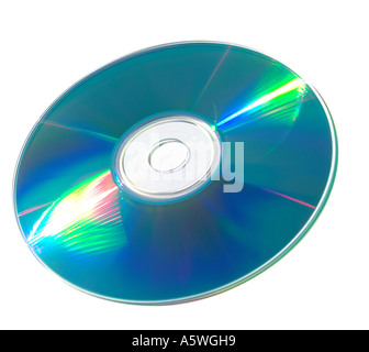 A CD with spectrum of light Stock Photo