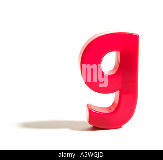 a red letter g fridge magnet Stock Photo