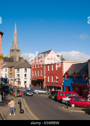 BUILDINGS in the MARKET SQUARE in town centre Enniscorthy 'Co Wexford' Eire Ireland Europe Stock Photo