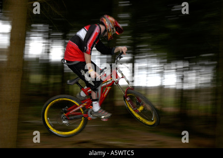 Downhill racer Stock Photo