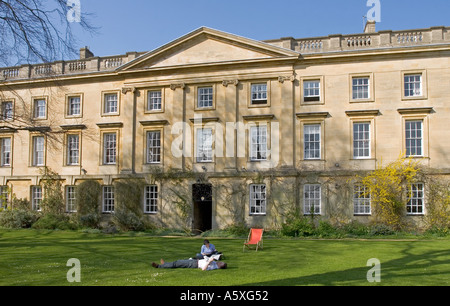 The Fellows Garden - Corpus Christi College - Oxford Stock Photo