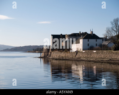 Inveraray Jail beside calm water of Loch Fyne. Inveraray Argyll Bute Scotland UK