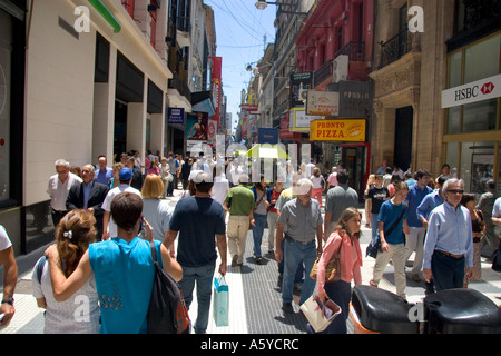 Avenida Florida, walking street in Buenos Aires, Argentina Stock Photo ...