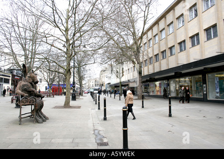 A Sculpture of the Minotaur and the Hare at Cheltenham Promanade Gloucestershire UK Stock Photo