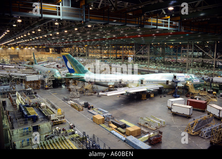 Boeing 747 plant in Everett Washington Stock Photo