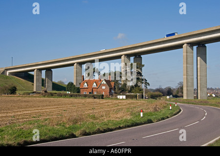 The Orwell Bridge.Suffolk. Stock Photo