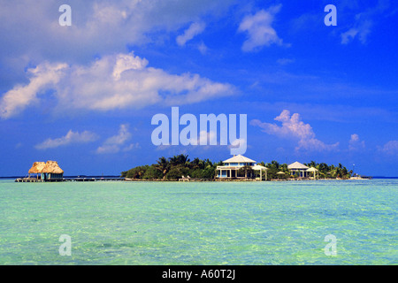 Cayo Espanto - Robinson Island, Belize, Cayo Espanto Stock Photo