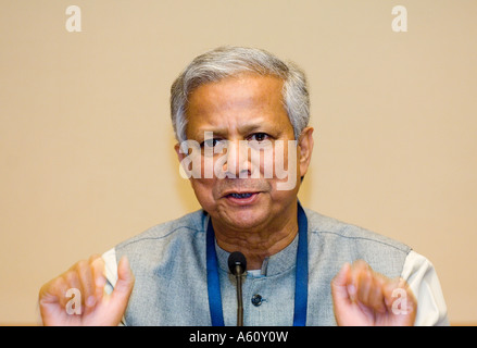 Professor Muhammad Yunus Nobel Prize Winner Laureate and Managing Director of Grameen Bank Stock Photo