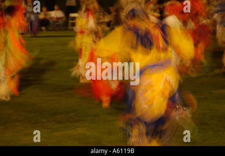 Southern California Indian tribes at a Pow Wow in Indio California Stock Photo