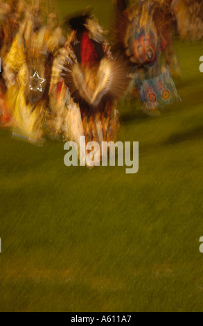 Southern California Indian tribes at a Pow Wow in Indio California Stock Photo