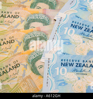 New Zealand dollars, tens and twenties Stock Photo