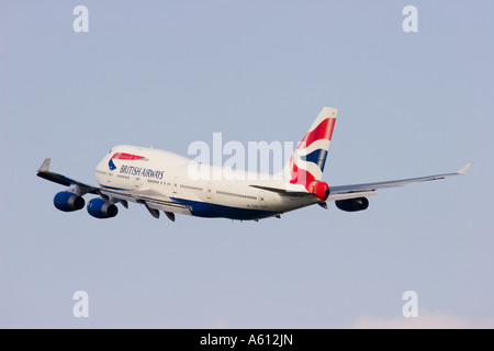 G CIVT British Airways Boeing 747 436 taking off from London Heathrow Stock Photo