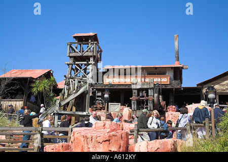 Big Thunder Mountain Railroad ride, Frontierland, Magic Kingdom, Disney World, Orlando, Florida, USA Stock Photo