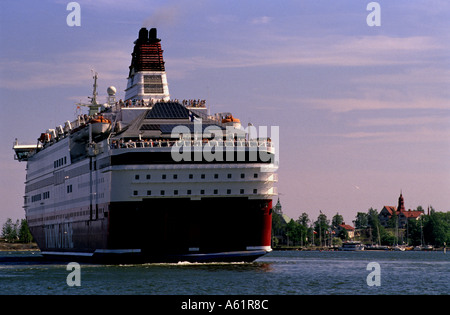 Viking Line passenger ferry, Helsinki, Finland. Stock Photo