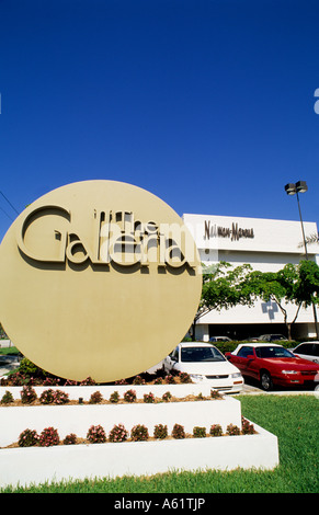 Beautiful modern high end upscale shopping at the famous Galleria Mall in Houston Texas USA Stock Photo