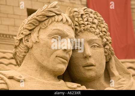 Brighton Sand Sculpture Festival 2006 Ancient Roman Theme Stock Photo