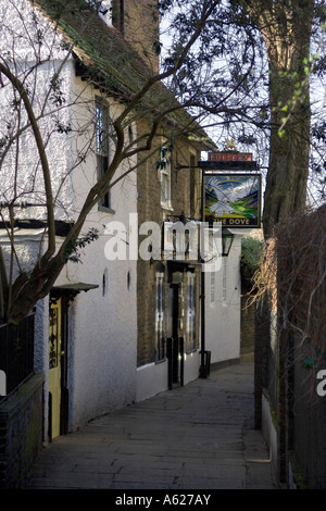 The Dove Inn aka The Doves pub in Upper Mall, Hammersmith, London Stock Photo