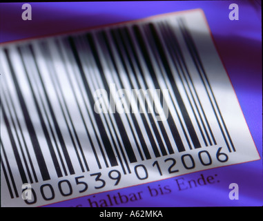Close-up of bar code Stock Photo