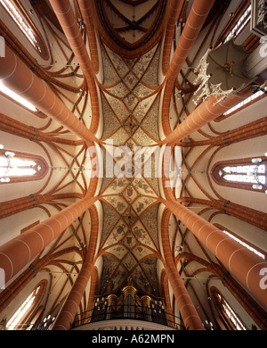 St. Wendel, Basilika St. Wendelin (Wendalinusbasilika), Gewölbe im Mittelschiff Stock Photo