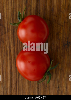 Two tomatoes shot with professional medium format digital Stock Photo