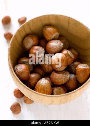 Hazelnuts shot with professional medium format digital camera Stock Photo