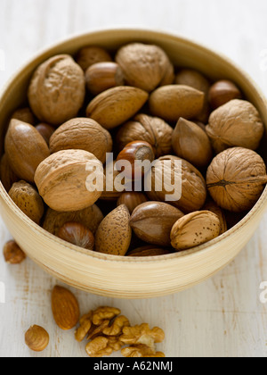 Mixed nuts shot with professional medium format digital camera Stock Photo