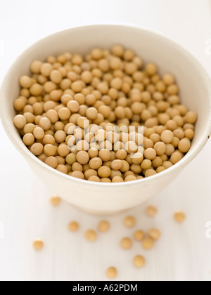 Still life soya beans Stock Photo