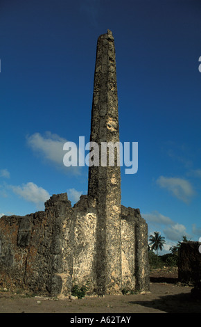 Kaole ruins Shirazi ruins from the 13th century which include the oldest mosque on East African mainland Bagamoyo Tanzania Stock Photo