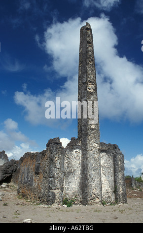 Kaole ruins Shirazi ruins from the 13th century which include the oldest mosque on East African mainland Bagamoyo Tanzania Stock Photo