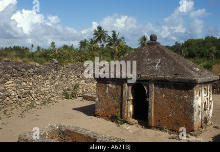 Kaole ruins Shirazi ruins from the 13th century which include the oldest mosque on East African mainland Bagamoyo Tanzania Stock Photo